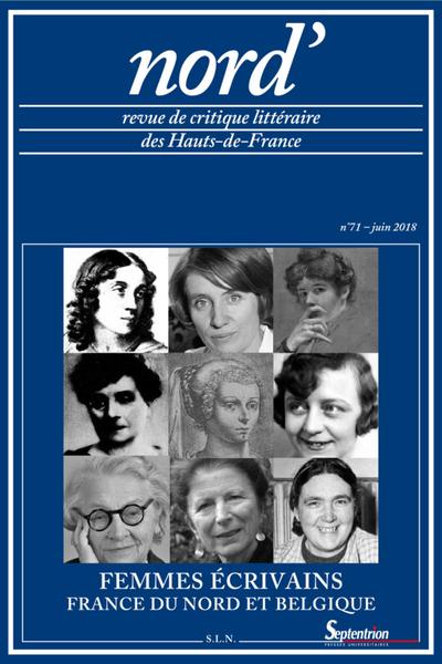 Femmes écrivains -France du Nord, Belgique - n°71-Juin 2018 (9782913858428-front-cover)