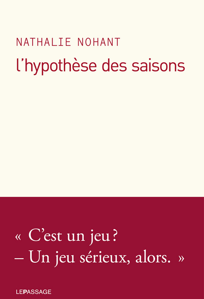 L'Hypothèse des saisons (9782847422115-front-cover)