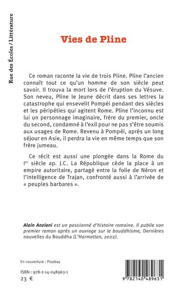 Vies de Pline (9782140489631-back-cover)