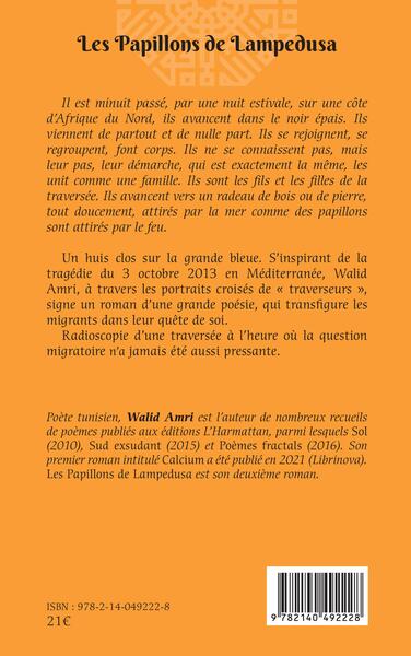 PAPILLONS DE LAMPEDUSA (LES), Les Papillons de Lampedusa (9782140492228-back-cover)