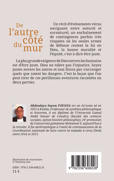 De l'autre côté du mur (9782336608228-back-cover)