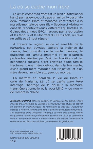 Là où se cache mon frère (9782336608792-back-cover)