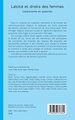 Laïcité et droits des femmes, L’autonomie en question (9782336613642-back-cover)