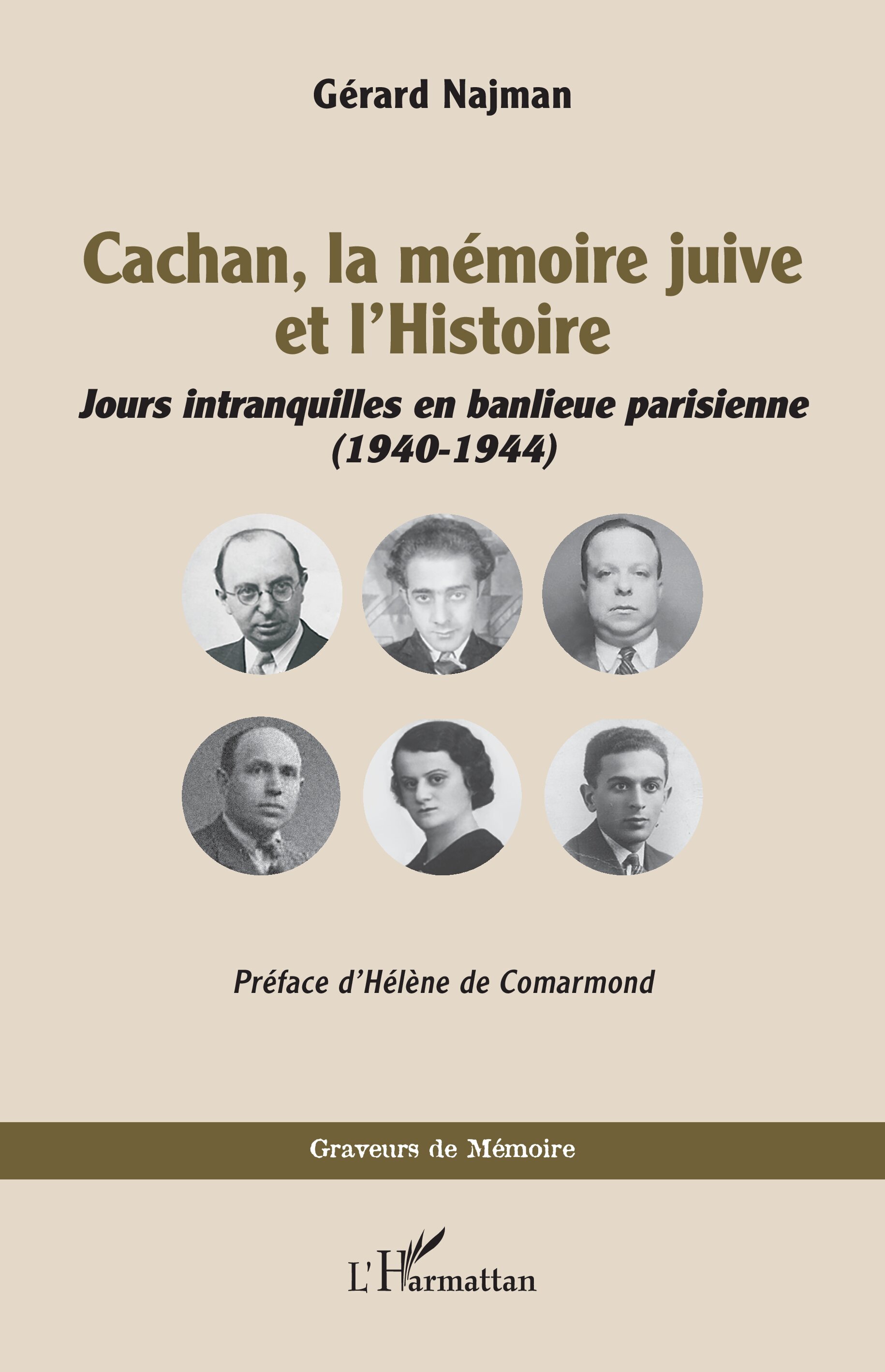 Cachan, la mémoire juive et l’Histoire, Jours intranquilles en banlieue parisienne (1940-1944) (9782336615325-front-cover)