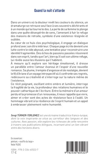 Quand la nuit s’attarde, Le jardin des répliques perdues (9782336605227-back-cover)