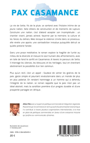Pax Casamance, Setto, fils de la pluie (9782336605494-back-cover)