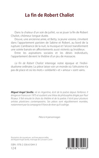 La fin de Robert Chaliot (9782336610443-back-cover)