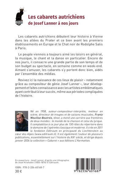 Les cabarets autrichiens de Josef Lanner à nos jours (9782336601687-back-cover)