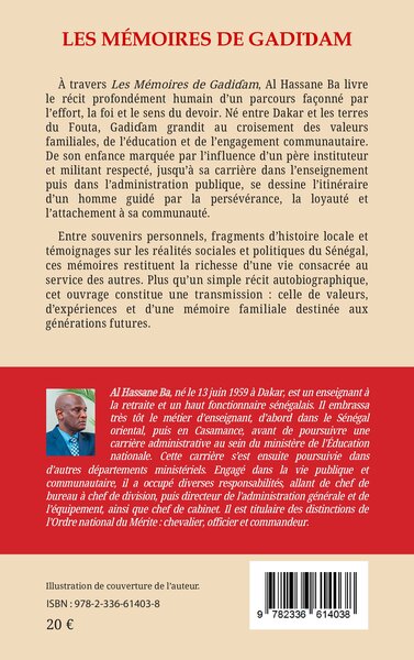 Les mémoires de Gadiɗam (9782336614038-back-cover)