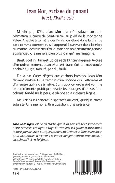 Jean Mor, esclave du ponant, Brest, XVIIIe siècle (9782336605975-back-cover)