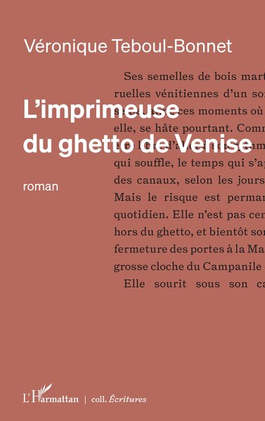 L’imprimeuse du ghetto de Venise (9782336604770-front-cover)