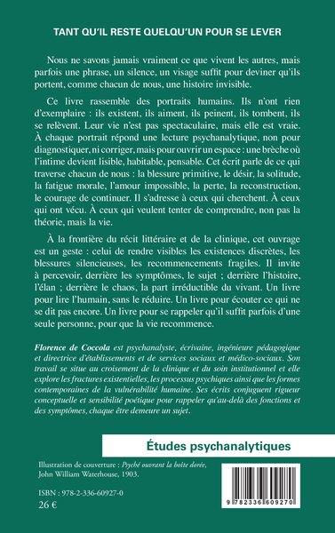 Tant qu’il reste quelqu’un pour se lever, De la chair du récit à la parole qui dévoile (9782336609270-back-cover)