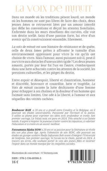 La voix de minuit (9782336603063-back-cover)