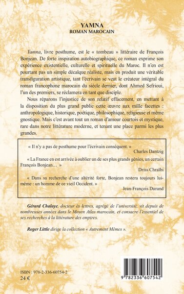 Yamna, Roman marocain (9782336607542-back-cover)