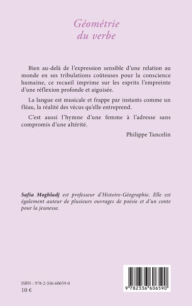 Géométrie du verbe (9782336606590-back-cover)