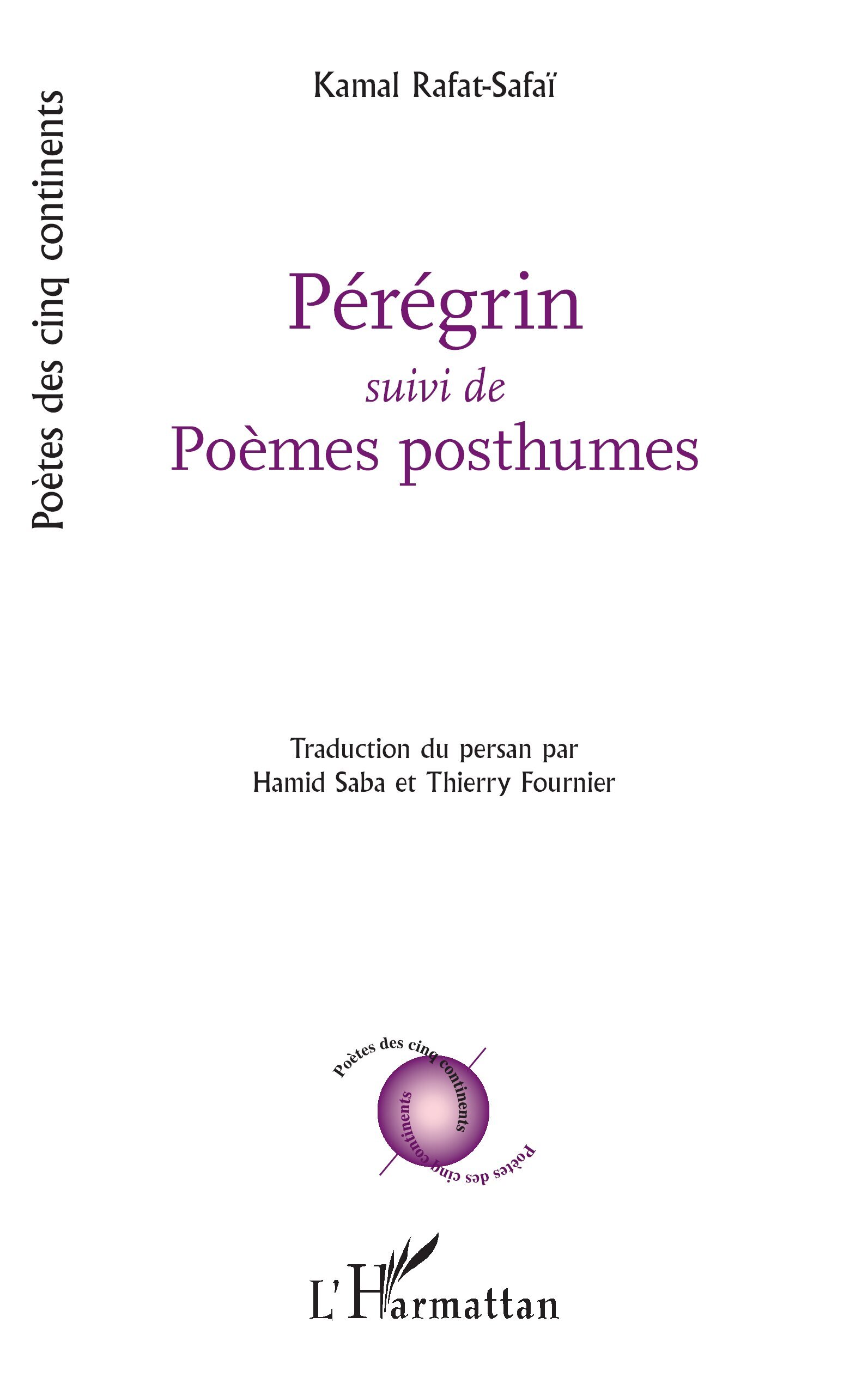 Pérégrin, suivi de Poèmes posthumes (9782336620817-front-cover)