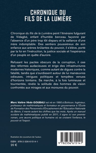 Chronique du fils de la lumière (9782336615141-back-cover)