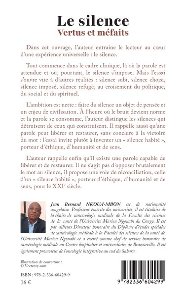 Le silence, Vertus et méfaits (9782336604299-back-cover)