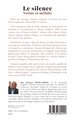 Le silence, Vertus et méfaits (9782336604299-back-cover)
