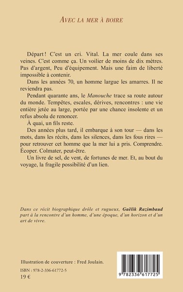 Avec la mer à boire (9782336617725-back-cover)