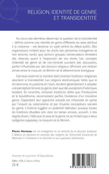 Religion, identité de genre et transidentité (9782336614786-back-cover)