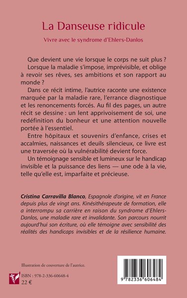 La Danseuse ridicule, Vivre avec le syndrome d’Ehlers-Danlos (9782336606484-back-cover)