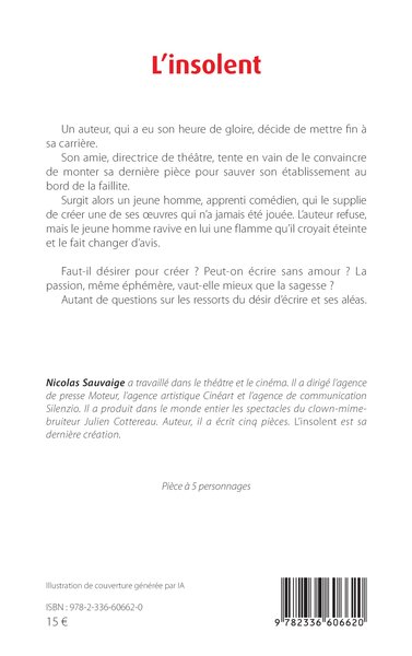 L’insolent (9782336606620-back-cover)