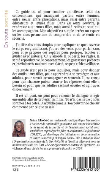 En toute sororité, Comprendre son corps, se protéger, assumer ses choix (9782336613130-back-cover)