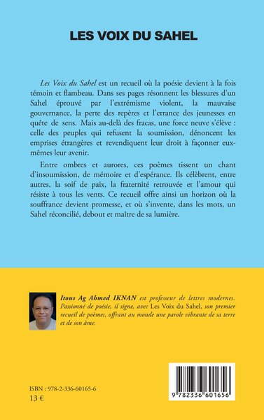 Les voix du Sahel, Recueil de poèmes (9782336601656-back-cover)