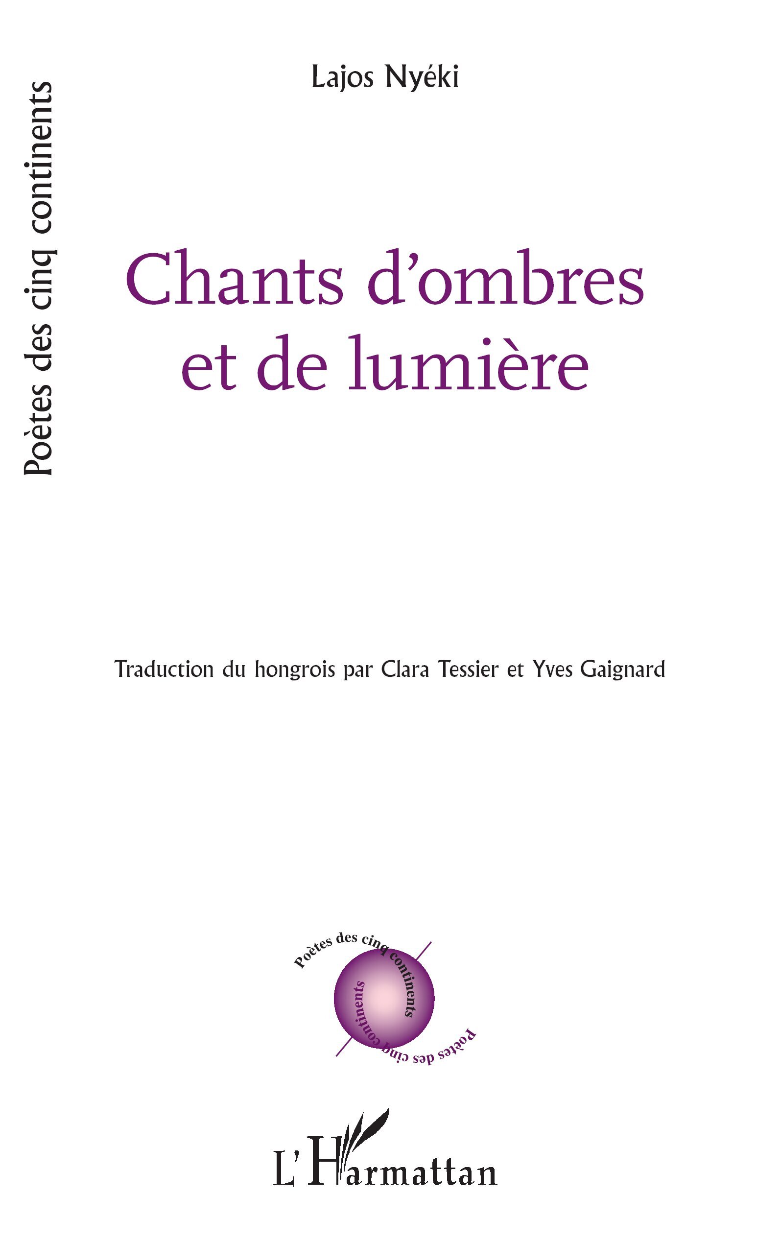 Chants d’ombres et de lumière (9782336600574-front-cover)