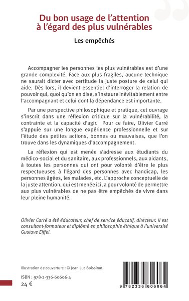 Du bon usage de l’attention à l’égard des plus vulnérables, Les empêchés (9782336606064-back-cover)