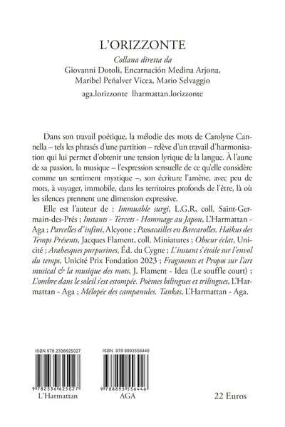Mélopée des campanules, Tankas (9782336625027-back-cover)