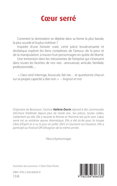 Coeur serré (9782336606330-back-cover)