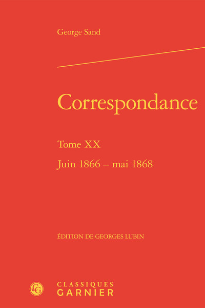 Correspondance, Juin 1866 - mai 1868 (9782406084877-front-cover)