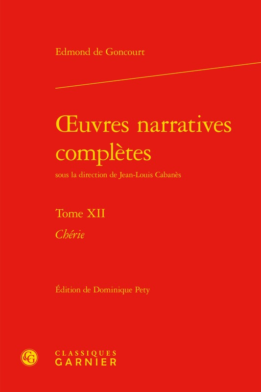 oeuvres narratives complètes, Chérie (9782406061984-front-cover)