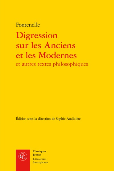 Digression sur les Anciens et les Modernes (9782406066088-front-cover)