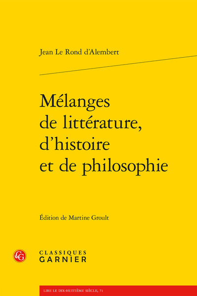 Mélanges de littérature, d'histoire et de philosophie (9782406063629-front-cover)