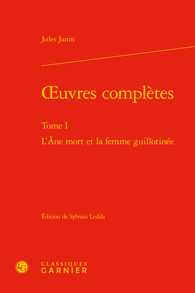 oeuvres complètes, L'Âne mort et la femme guillotinée (9782406070610-front-cover)
