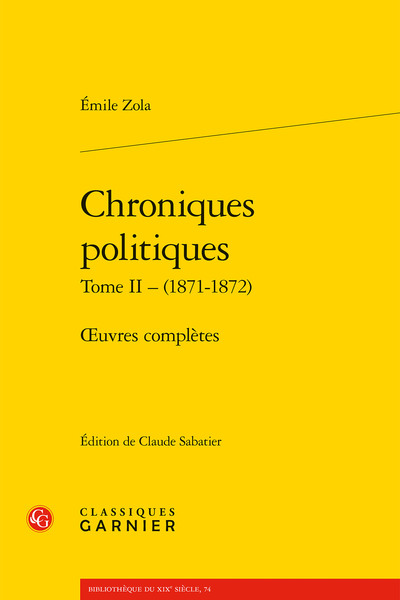 Chroniques politiques, oeuvres complètes (9782406097488-front-cover)