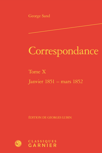 Correspondance, Janvier 1851 - mars 1852 (9782406084570-front-cover)