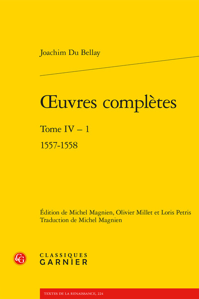 oeuvres complètes, 1557-1558 (9782406095248-front-cover)
