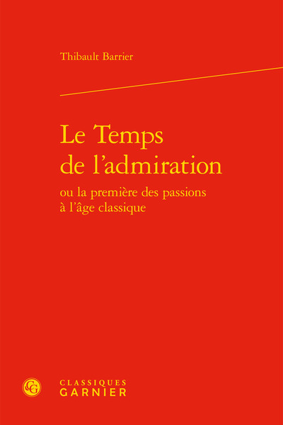 Le Temps de l'admiration (9782406080930-front-cover)