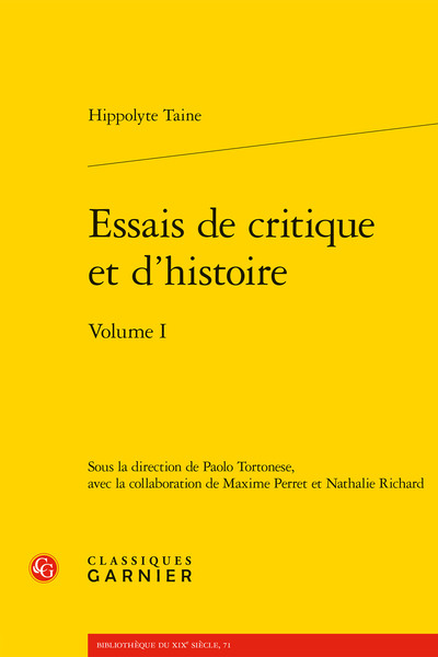 Essais de critique et d'histoire (9782406091189-front-cover)