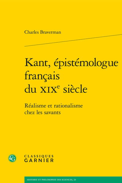 Kant, épistémologue français du XIXe siècle, Réalisme et rationalisme chez les savants (9782406096511-front-cover)