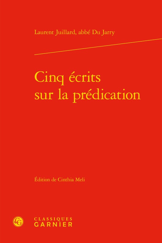 Cinq écrits sur la prédication (9782406068181-front-cover)