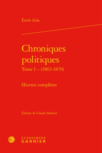 Chroniques politiques, oeuvres complètes (9782406065142-front-cover)