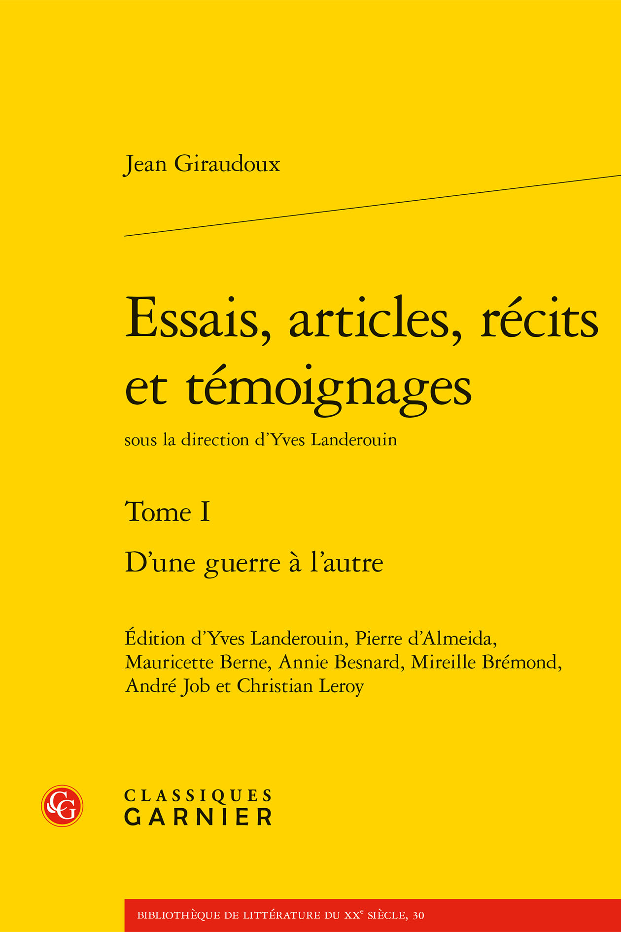 Essais, articles, récits et témoignages, D'une guerre à l'autre (9782406099840-front-cover)