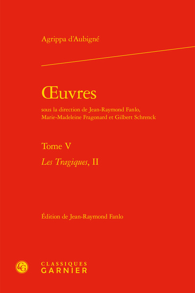 oeuvres, Les Tragiques, II (9782406090786-front-cover)