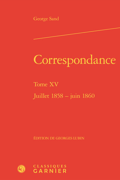 Correspondance, Juillet 1858 - juin 1860 (9782406084723-front-cover)