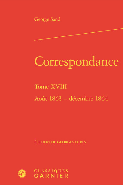 Correspondance, Août 1863 - décembre 1864 (9782406084815-front-cover)